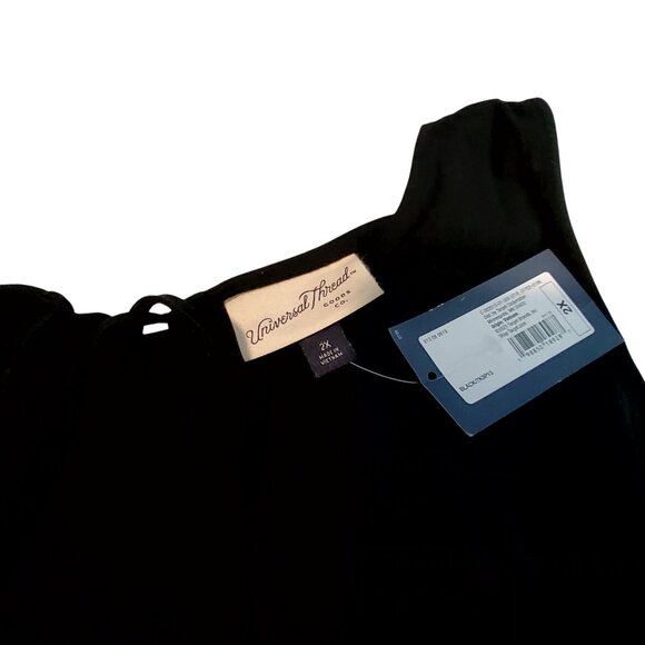 Universal Thread Womens Black Sleeveless Dress 2X Cotton Blend With Tags - Picture 3 of 13